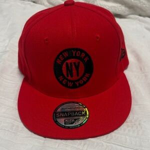 New Era Red NYC Snapback Cap